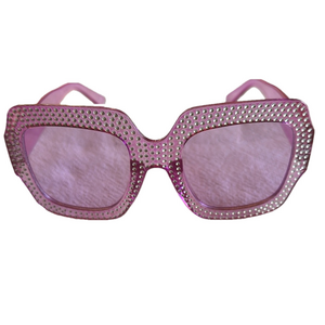 NEW Stylish Pink Rhinestone Sunglasses
